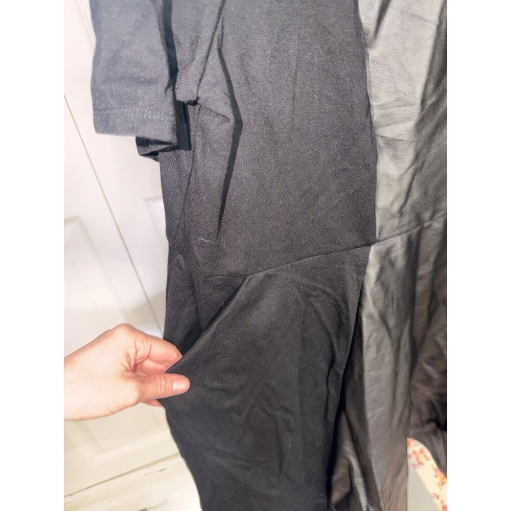 NWT Torrid Faux Leather Black Fit-to-flare Dress Size 3x - Picture 4 of 8